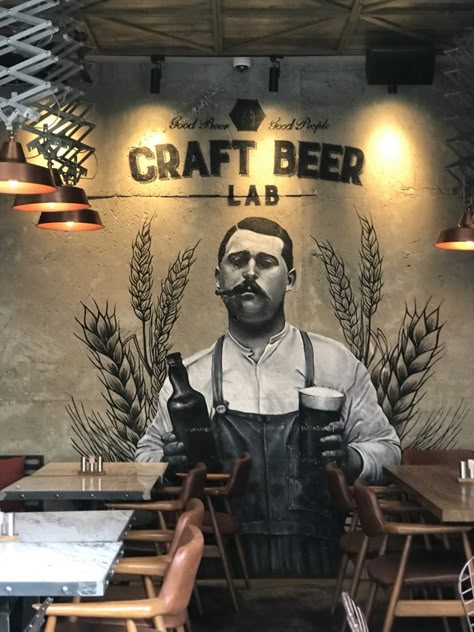 Beer Bar Design, Craft Beer Shop, Brewery Design, I Like Beer, Craft Beer Bar, Pub Design, Beer Shop, Beer Art, Cafe Shop Design