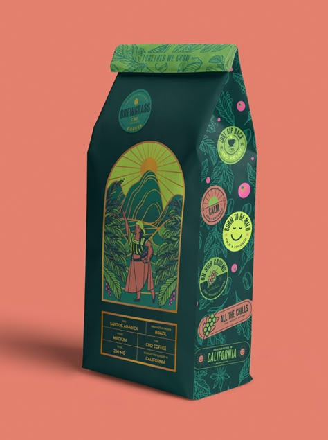 What goes best with a cup of coffee? Another cup! Check these fantastic coffee product packaging ideas to lighten up your head and create a better one! Product Packaging Ideas, Coffee Bag Design, Coffee Product, Tea Labels, Tea Packaging Design, Design Café, Coffee Shop Logo, Box Creative, Cool Packaging