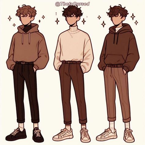 Cool Outfits Drawings Male, Cartoon Art Styles Male, Young Boy Character Design, Male Outfit Ideas Drawing, Chibi Clothes Reference, Cartoon Characters Outfits Ideas, Outfit Ideas Drawing Male, Boys Shorts Outfit, Look More Masculine