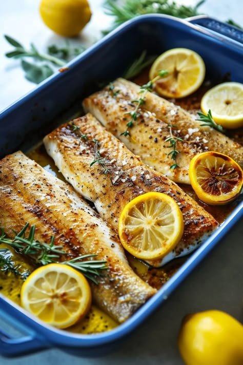 Mediterranean Herb and Lemon Baked Branzino - Cooking Mediterranean Medtrain Food, Bronzino Fish Recipe Grill, Mediterranean White Fish Recipes, Bronzino Fish Recipe Oven, Fish For A Crowd, Mediterranean Diet Fish Recipes, Fish Dishes Fine Dining, January Dinner Ideas, Bronzino Fish Recipe