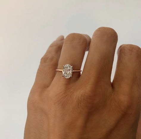 Oval Ring With Simple Band, Timeless Engagement Rings Gold Band, Simple Gold Diamond Engagement Ring, Simple Oval Wedding Ring, 1.7 Carat Oval Engagement Ring, Square Oval Engagement Ring, Golden Engagement Ring Simple, Plain Oval Engagement Ring, Gold Band Engagement Rings Oval