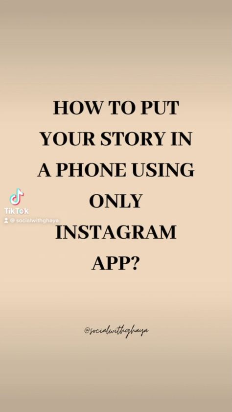 socialwithghaya on Instagram: How to put your story/video in a phone without using any app, only Instagram App ? Watch the reel ! 👆��😍 And let me know what do you think… App Watch, Instagram App, Story Video, Your Story, Let Me Know, You Think, Thinking Of You, I Know, Let Me