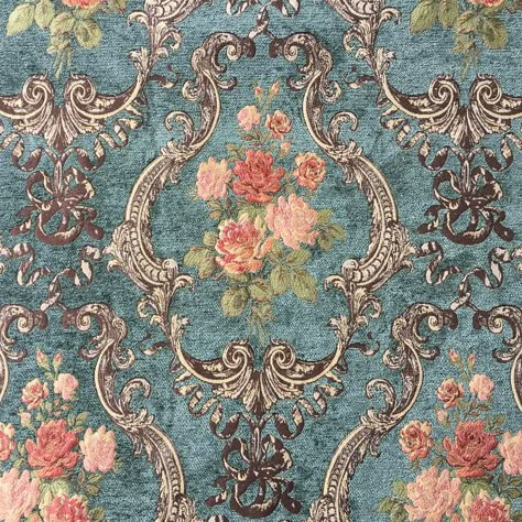 Vintage Upholstery Fabric, Sofa Cloth Fabrics, Sofa Upholstery Ideas Fabrics, Sofa Upholstery Ideas, Tapestry Flower, Sofa Fabric Upholstery, Floral Upholstery Fabric, Living Room Upholstery, Upholstery Tacks