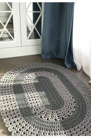 Easy Crochet Rug Patterns, Easy Crochet Rug, Crochet Rug Patterns Free, Crochet Blanket Tutorial, Crochet Doily Rug, Crochet Rag Rug, Doily Rug, Crochet Mat, Crochet Blanket Pattern Easy