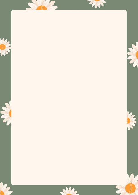 Green Border Design Aesthetic, Blank Page Backgrounds, A4 Background Aesthetic, Cute Borders Designs For School, Daisy Border Design, A4 Size Paper Border Design For Project Aesthetic, Flower Border Design Aesthetic, Frame Border Design Aesthetic, Blank Pages Aesthetic