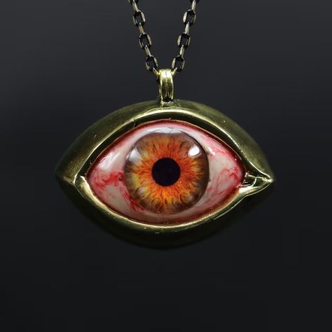 HandmadeEyeJewelry - Etsy Turkey Glass Eye Jewelry, Eyes Necklace, Luxury Jewelry Box, Necklace Evil Eye, Talisman Pendant, Realistic Eye, Gothic Necklace, Bronze Jewelry, Protection Necklace