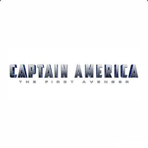 Captain America Name, Captain America Logo, Captain America The First Avenger, The First Avenger, First Avenger, Marvel Comics Art, Title Card, Comics Art, Marvel Cinematic