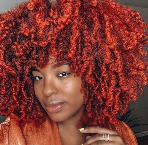 The Burnt Orange Hair Color Trend is Here to Heat Up Your Spring Days Hair Color On Natural Hair, Color On Natural Hair, Burnt Orange Hair Color, Burnt Orange Hair, Natural Hair Colors, Orange Hair Color, Half Braided Hairstyles, Cheveux Oranges, Hair Color Orange