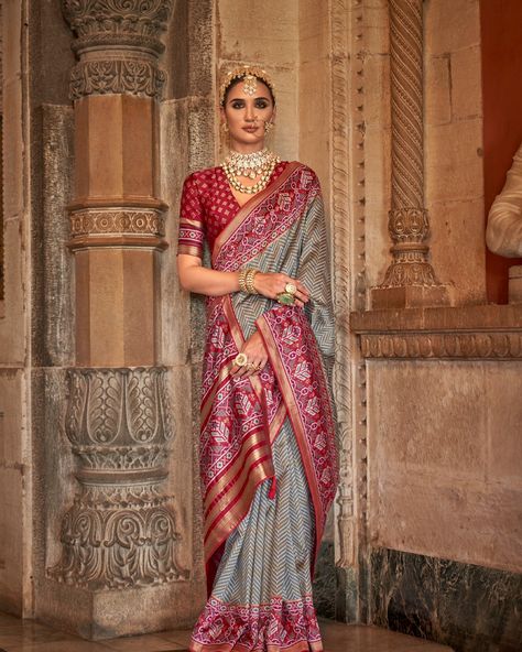 CATALOG: 14325 Price Range Rs. 1895/- Garb These Party Wear Saree in Fine Colored. These Saree And Blouse is Fabricated On S V P Silk. Its Beautified With Weaving Jari Border Pallu Designer With Printed. Just click on the link for any assistance: https://wa.me/919409462680 #ShortKurti #CasualWear #Fancy #Ethnic #Designer #Kurti #ShortKurti #Smart #Dress #Saree #SalwarKameez #EthnicDress #LoveForEthnic #FestiveWear #Shopping #Family #Gift #Girlish #Wedding #Function #Party #HerDress #Wardro... Lehenga Crop Top, Dress Saree, Grey Saree, Lehenga Choli Wedding, Floral Lehenga, Cotton Silk Fabric, Patola Saree, Bollywood Lehenga, Maroon Blouse