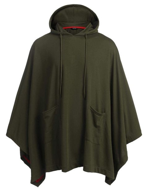 Unisex Casual Hooded Poncho Cape Cloak Fashion Coat Hoodie Pullover with Pocket Cloak Fashion, Poncho Coat Cape, Cape Cloak, Hooded Poncho, Hooded Cloak, Hoodie Cardigan, Pocket Hoodie, Hoodie Coat, Cape Coat