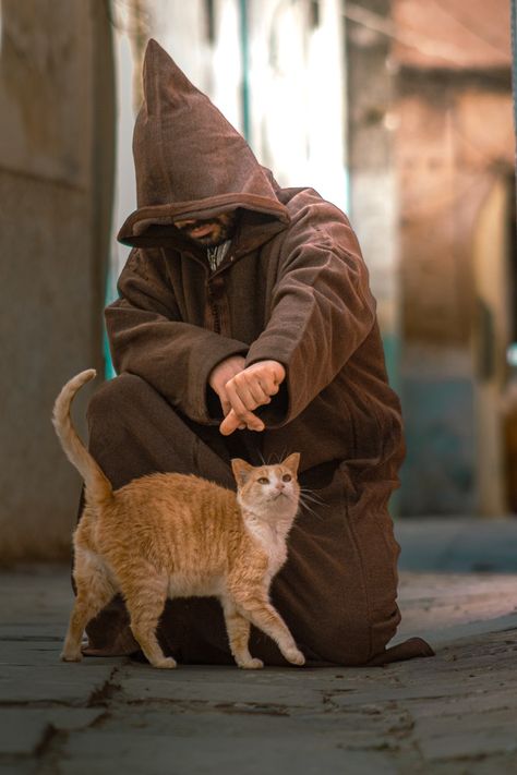 Morocco Street Photography, Morocco Street, Moroccan Street, Morocco Wallpaper, Moroccan People, Nomad Fashion, Morocco Photography, Morocco Art, Men With Cats