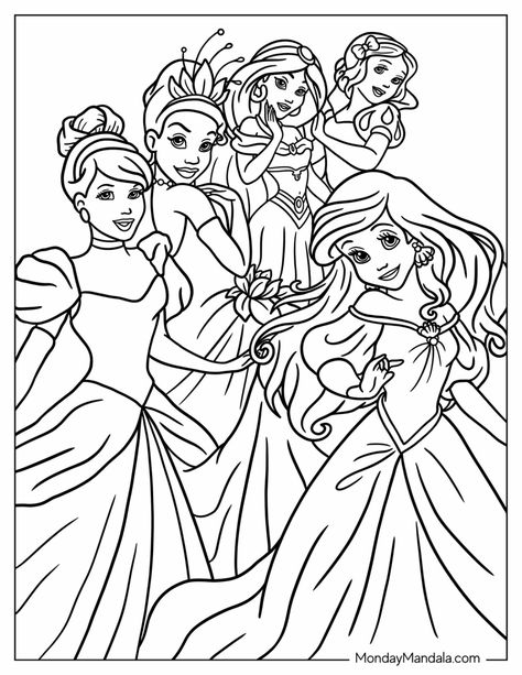 Princess Drawing For Coloring, Free Disney Colouring Pages, Rapunzel Coloring Pages Free Printable, All Disney Princess Coloring Pages Free Printable, Princess Printables Free Coloring, Princess Coloring Sheets Free Printable, Disney Princess Colouring Printables, Disney Free Printable Coloring Pages, Coloring Disney Princess