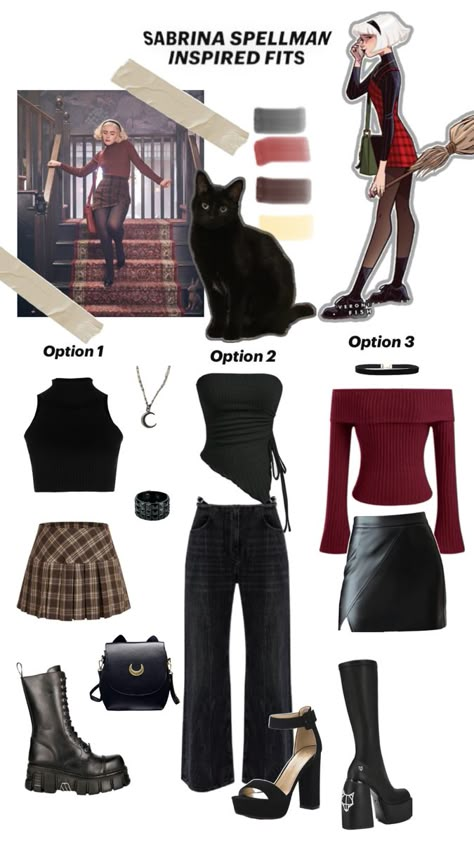 Sabrina Spellman inspired outfits Sabrina Costume, Sabrina Spellman Outfit, Sabrina Outfits, Sabrina Spellman Style, 80s Inspired Outfits, October Outfits, Autumn School Outfit, Chilling Adventures Of Sabrina, Sabrina Spellman