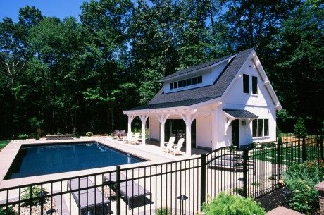 Modern Farmhouse Pool House: The Barn Yard & Great Country Garages Pool House Interior Design, Modern Farmhouse Pool, Farmhouse Pool House, Interior Design Beach House, Pool House Interior, Interior Design Beach, Barn Pool House, Farmhouse Pool, Pool House Cabana