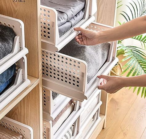 Folding Wardrobe, Shelf Baskets, Stackable Shelves, Pull Out Drawer, Sweater Storage, Sliding Shelves, Small Closet Organization, Small Space Storage, Small Closet