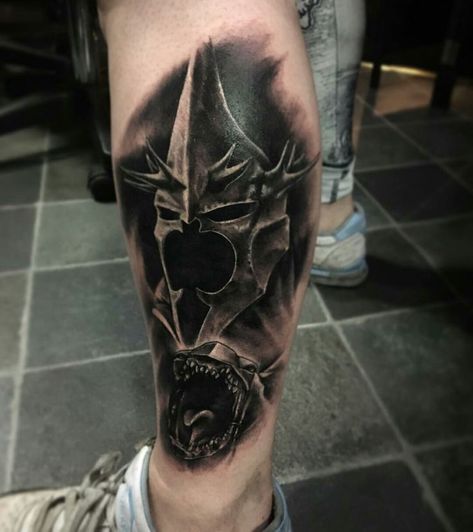 Witch King Of Angmar Tattoo, Witch King Tattoo, Lotr Tattoo, Witch King Of Angmar, Witch King, King Tattoo, Lord Of The Rings Tattoo, Lioness Tattoo, King Tattoos