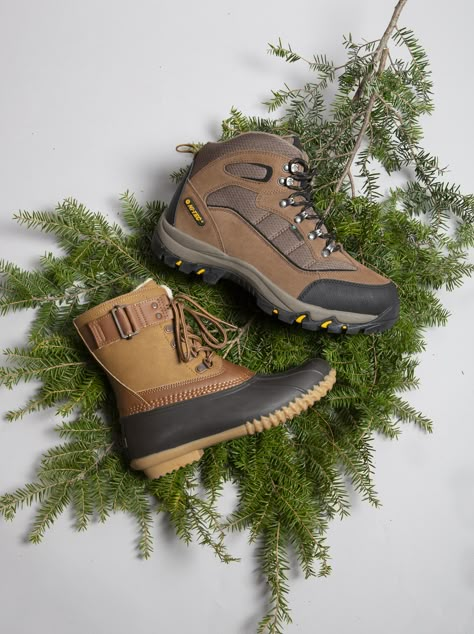 Outdoor Shoe Photography, Boots Product Photography, Footwear Photoshoot, Woodland Shoes, Women’s Hiking Boots, Army Shoes, Shoes Editorial, Shoe Store Design, Christmas Boots