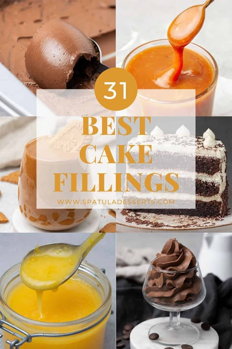 Best Cake Filling, German Buttercream Recipe, Cake Filling Ideas, Best Cake Flavours, Chocolate Filling For Cake, Homemade Nutella Recipes, Layer Cake Filling, Sponge Cake Filling, Cake Filling Recipes