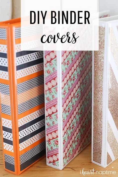 A simple and affordable back to school idea. These DIY Binder Covers are a fun way to customize any binder! #diy #diycrafts #crafts #craftideas #school #schoolorganization #organizing #organization #theinspirationboard Three Ring Binder Cover Diy, Cricut Binder Cover Ideas, 3 Ring Binder Cover Diy, Decorating Binders For School, Binder Decoration Ideas Aesthetic, School Binder Decoration Ideas, Diy Binder Cover Ideas, Cute Binder Ideas, Binder Decoration Ideas