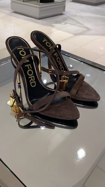 Personal Shopper on Instagram: "Tom Ford lock heels in brown suede $1250" Tomford Heels, Brown Heels Outfit, Tom Ford Heels, Tom Ford Shoes, Cute Shoes Heels, Heels Outfits, Fancy Shoes, Cute Heels, Shoe Inspo