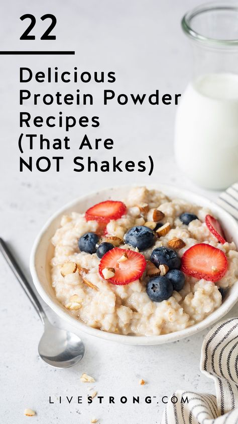 Easy Protein Powder Recipes, Protein Powder Pancakes, Recipes Protein, Best Vegan Protein, Easy Protein, Protein Dinner, Protein Muffins, Protein Powder Recipes, Protein Desserts