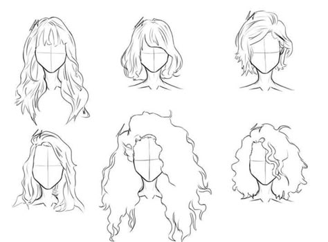 Haircuts Drawing, Kraf Kertas, Drawing Hair Tutorial, Medium Haircuts, Drawing Hair, Drawing Faces, Hair Drawing, Art Drawings Sketches Creative, Pencil Art Drawings