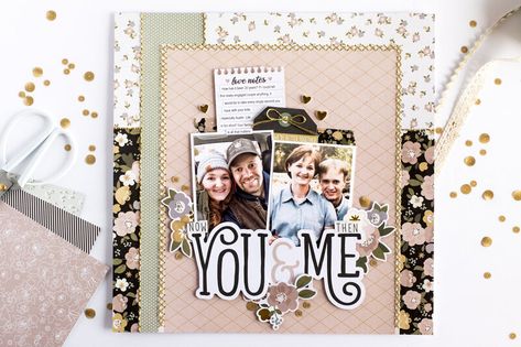 You & Me Simple Stories Snap, Simple Stories Scrapbooking, Wedding Scrapbooking Layouts, Scrapbook Design Layout, Diy Anniversary Gift, Scrapbooking Wedding, Scrapbook Design, Diy Anniversary, Something To Remember