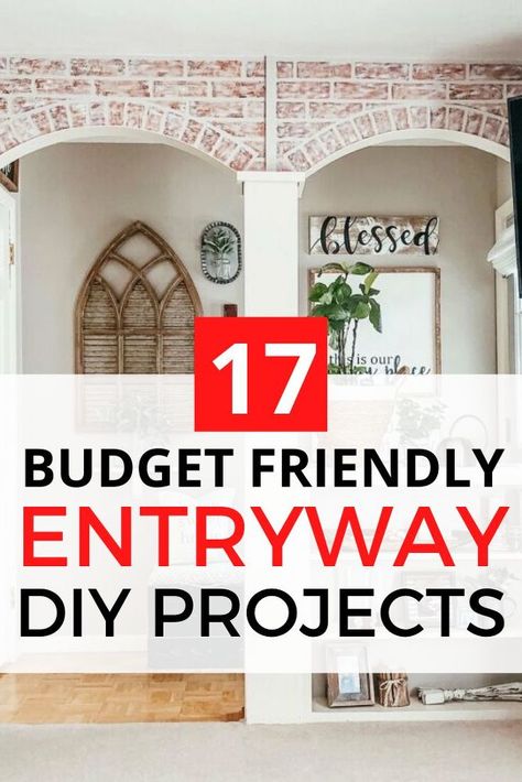 Diy Entryway Decor, Foyer Decoration Ideas, Cheap Entryway Ideas, Easy Entryway Ideas, Bohemian Entryway Ideas, Small Foyer Ideas Entryway Entrance, Unique Entryway Ideas, Diy Entryway Ideas, Narrow Mudroom Ideas Entryway