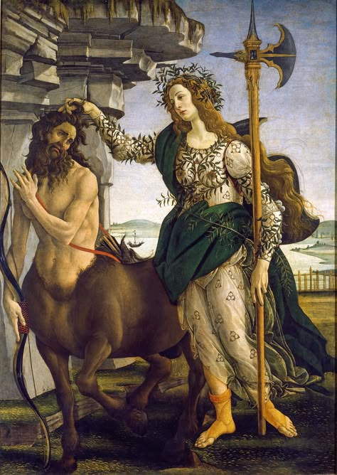 Botticelli Paintings, The Centaur, Mythology Paintings, Giorgio Vasari, Istoria Artei, Sandro Botticelli, John William Waterhouse, Uffizi Gallery, Italian Painters