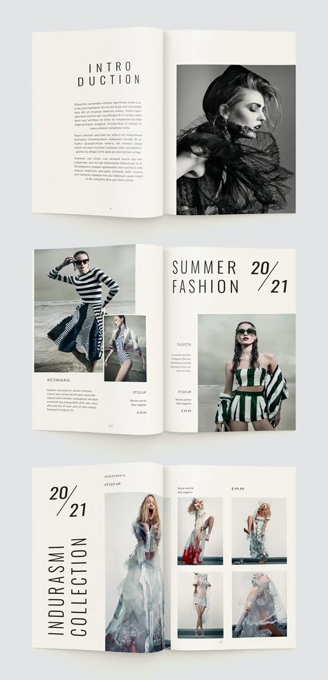 Fashion Look Book Layout Design, Fashion Glossary Book, Lookbook Editorial Design, Fashion Page Design, Lookbook Template Fashion, Fashion Design Layout Portfolio, Fashion Booklet Design, Lookbook Design Layout Catalog, Lookbook Cover Design