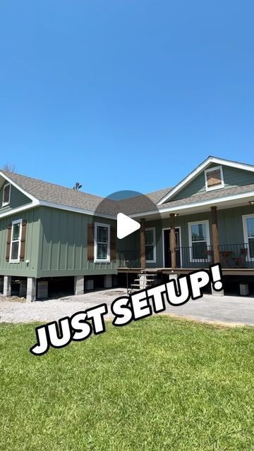 Chance’s Home World on Instagram: "✅INCREDIBLE modular home by Deer Valley Homebuilders! This prefab house is over 2,600 sqft and called the “Briar Ritz!” WATCH THE FULL TOUR ON THE CHANNEL FOR ALL THE INFO AND PRICING, link in bio!  #modularhome #modularhouse #prefabhome #prefabhouse #housetour #newhome #realestate #mobilehome #manufacturedhomes" Double Wide House Ideas, Modular Homes Farmhouse Exterior, Ready Built Homes, Exterior Modular Home Ideas, Modular Homes Farmhouse Remodel, Mobile Homes With Porches, Ritz Craft Modular Homes, 5 Bedroom Mobile Home Floor Plans, 2 Story Prefab Homes