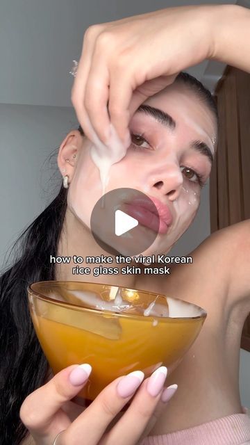 Rice Mask For Face, Korean Rice Mask, Rice Water For Skin, Rice Face Mask, Rice Mask, Korean Rice, Honey Face, Cooked Rice, Asian Skincare