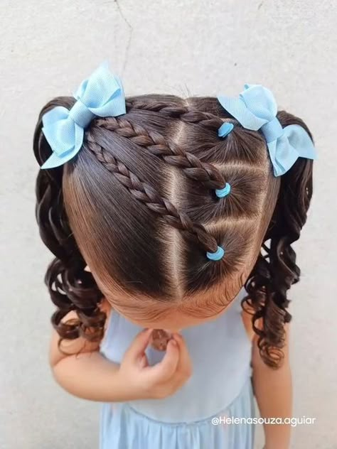 Toddler Hairstyles Girl Fine Hair, Baby Girl Hairstyles Curly, Easy Toddler Hairstyles, Cute Toddler Hairstyles, Easy Little Girl Hairstyles, Girly Hairstyles, Girls Hair Styles, Girl Hair Dos, Kids Hair Styles