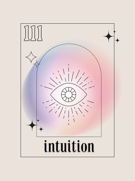 Manifestation Illustration Art, Follow Your Intuition Tattoo, Angel Healing Art, Intuition Poster, Intuition Illustration, Energy Graphic Design, Intuition Art, Intuition Aesthetic, Intuition Symbol