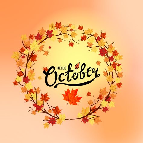 Hello October pumpkin autum All The Months, Hello October, Favorite Season, Happy Fall, Months In A Year, Banners, The Year, Wallpapers, Holidays