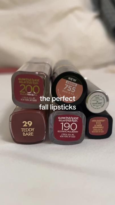 Cool Tone Lipstick Colors, Fall Lipstick Colors, Milani Color Statement Lipstick, Eye Makeup Guide, Feminine Makeup, Fall Lipstick, Lip Tints, Revlon Super Lustrous Lipstick, Simple Makeup Tips