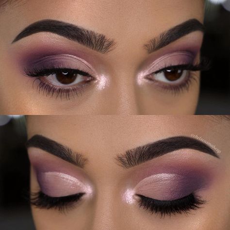 Mauve Smokey Eye, Latest Eye Makeup, Wedding Makeup Vintage, Shimmer Eyeshadow Palette, Makeup Deals, The Best Makeup, Cream Eyeshadow, Makeup Face, Glitter Eyeshadow