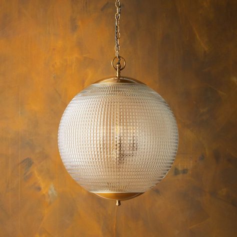 Holophane Pendant Light, Powder Bathroom, Dream Castle, Pooky Lighting, Trend 2023, Pendant Light Shades, Brass Pendant Light, Large Chandeliers, Brass Fittings