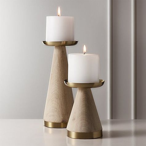 Candle Holders Decor Ideas, Wooden Candle Stand, Wood Pillar Candle Holders, Bright Home, Marble Candle Holder, Unique Candle Holders, Modern Candle Holders, Marble Candle, Modern Candles