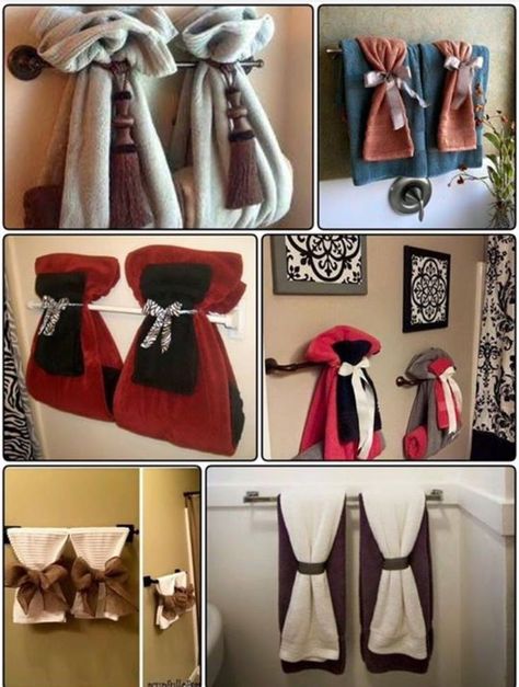 Bathroom Towel Hanging Ideas, Doctor Room, Bath Towels Display, Towel Hanging Ideas, Bathroom Towels Display, Hang Towels In Bathroom, Display Towels, Towel Display, Bathroom Towel Decor