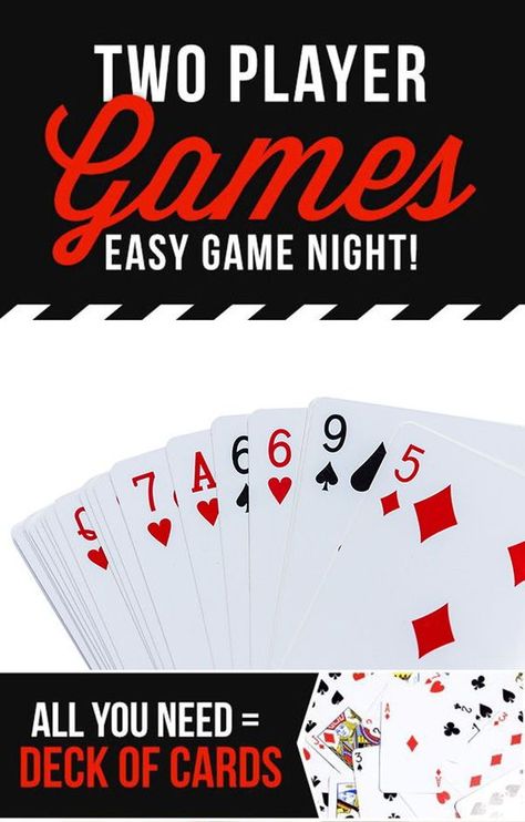 Two Person Card Games, 2 Player Card Games, Games For Date Night, Card Games For Two, 2 Person Card Games, Games For Two People, Adult Card Games, Date Night Games, A Deck Of Cards