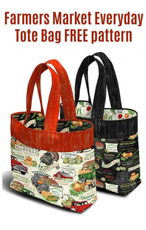 Denim Totes Diy Bag Patterns, Handmade Grocery Bags, Grocery Tote Bag Pattern Free, Diy Grocery Bags Free Pattern, Fat Quarter Tote Bag Free Pattern, Quilted Tote Bag Patterns Free, Simple Tote Bag Pattern Free, Large Tote Bag Pattern Free, Free Bag Patterns To Sew