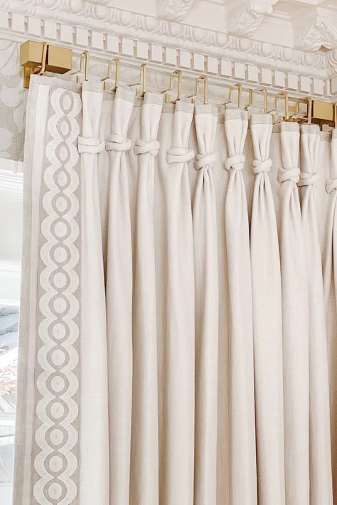 Acrylic Drapery Rods, Window Area Decor, Acrylic Curtain Rod, French Pleat Drapery, Wood Window Treatments, Custom Curtains Drapery, Creative Curtains, Family Room Curtains, Dining Room Window Treatments