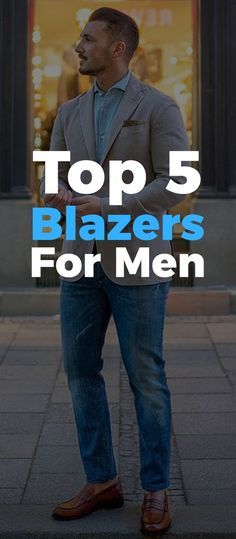 Top 5 Blazer looks for Men Casual Outfit With Blazer Men, Men's Blazer Casual, Men With Blazers Outfit, Mens Fall Blazer Outfits, How To Style Blazer Men, Men Blazers Casual, Mens Outfits Blazer, Best Blazer For Men, Men Blazer Outfit Formal