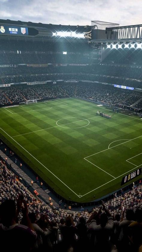 Football Stadium Wallpaper, Stadium Wallpaper, Real Madrid Logo, Football Background, Soccer Photography, Real Madrid Wallpapers, Madrid Football, Ronaldo Football, Soccer Stadium