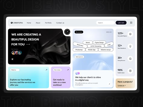 Bento Design Resign : The Ultimate UI/UX Trend :: Behance Bento Ui Design Website, Bento Grid Ui, Bento Website Design, Bento Design Ui, Bento Ui Design, Bento Web Design, Bento Design, Ui Ux Trends, Ux Trends