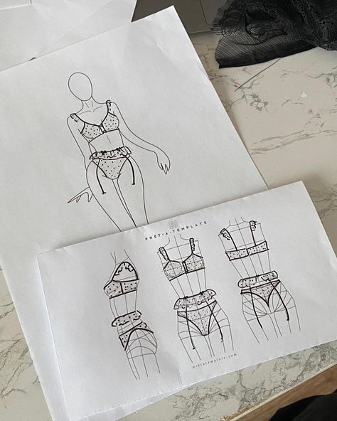 from sketch to stitch✨ bringing dreams to life drawings and lingerie by @shtapenkomaria_ for @lovable.concept go adore Maria’s collection of bespoke lingerie at www.lovable-concept.com *this model is not available for purchase online, send us a DM if you would be interested in this special set by @shtapenkomaria_ #handmade #lingerie #bespoke #beauty #sewing #talent #lovable Lingerie Sketch, Lingerie Drawing, Mannequin Drawing, Lingerie Illustration, Paintings Illustration, Body Shape Sketch, Life Drawings, Sewing Projects Clothes, Sewing Lingerie