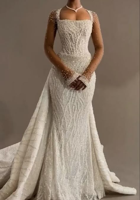 Nigerian Wedding Dress, Glam Wedding Dress, Wedding Gown Inspiration, Classy Wedding Dress, Stylish Wedding Dresses, Wedding Ideas Dresses, Fancy Wedding Dresses, Pretty Wedding Dresses, Womens Wedding Dresses