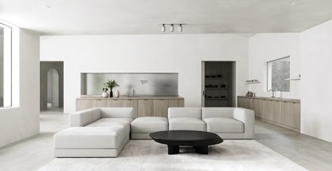 Minimalist Monastery on Behance Minimalist Monastery, Interior Boho, Interior Design Minimalist, Living Room Sofa Set, Interior Minimalista, Interior Design Per La Casa, Minimalist Home Interior, Style Deco, Minimalist Interior Design