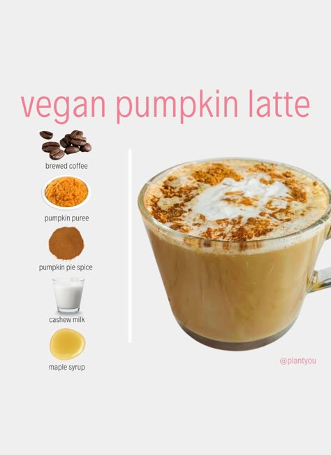 Healthy Vegan Pumpkin Spice Latte Sweet Pumpkin Recipes, Vegan Coffee Creamer, Carleigh Bodrug, Vegan Pumpkin Spice Latte, Pumpkin Spice Drinks, Vegan Pumpkin Spice, Pumpkin Spiced Latte Recipe, Vegan Recipes Plant Based, Spiced Drinks